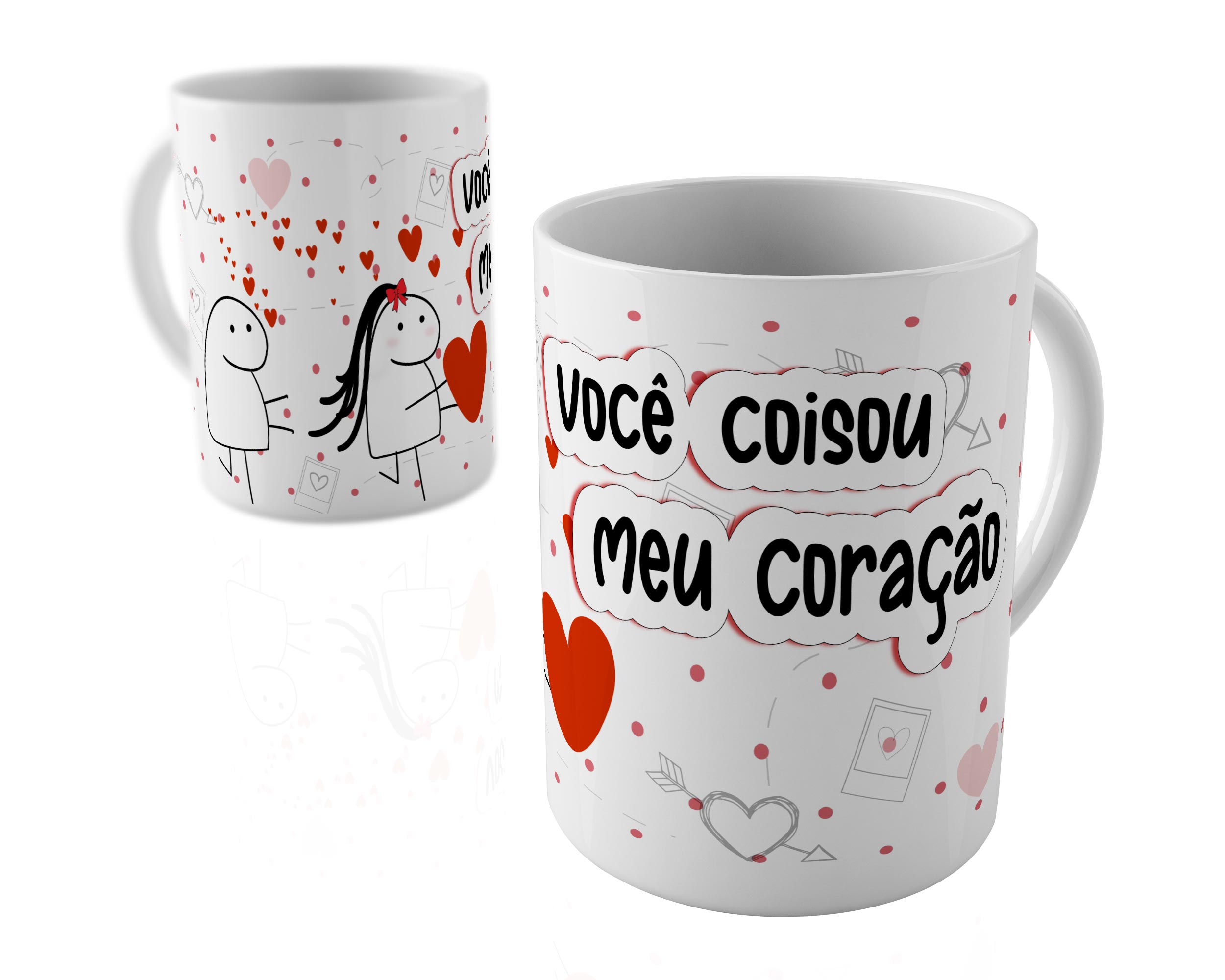 Caneca Dia dos Namorados FLORK - Você Roubou Meu Coração